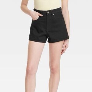 Universal Threads Black High Rise Midi Shorts Size 27